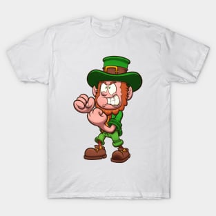 Angry Leprechaun Ready To Fight T-Shirt